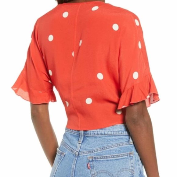 Rails Athena Polka Dots Blouse Size Extra Small - Picture 3 of 14
